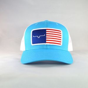 Kimes Ranch American Trucker Turquoise/White Snapback Hat